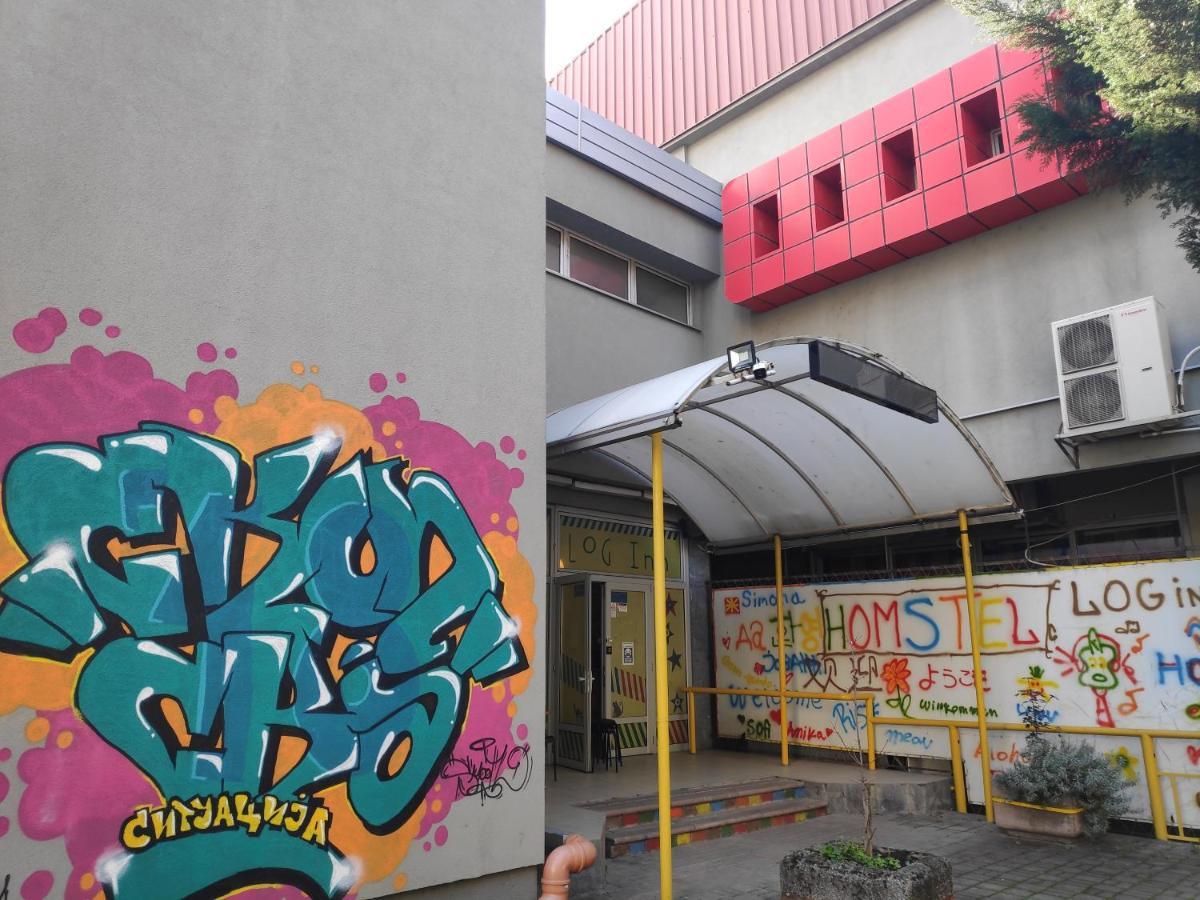 Hostel Log Inn Szkopje Kültér fotó